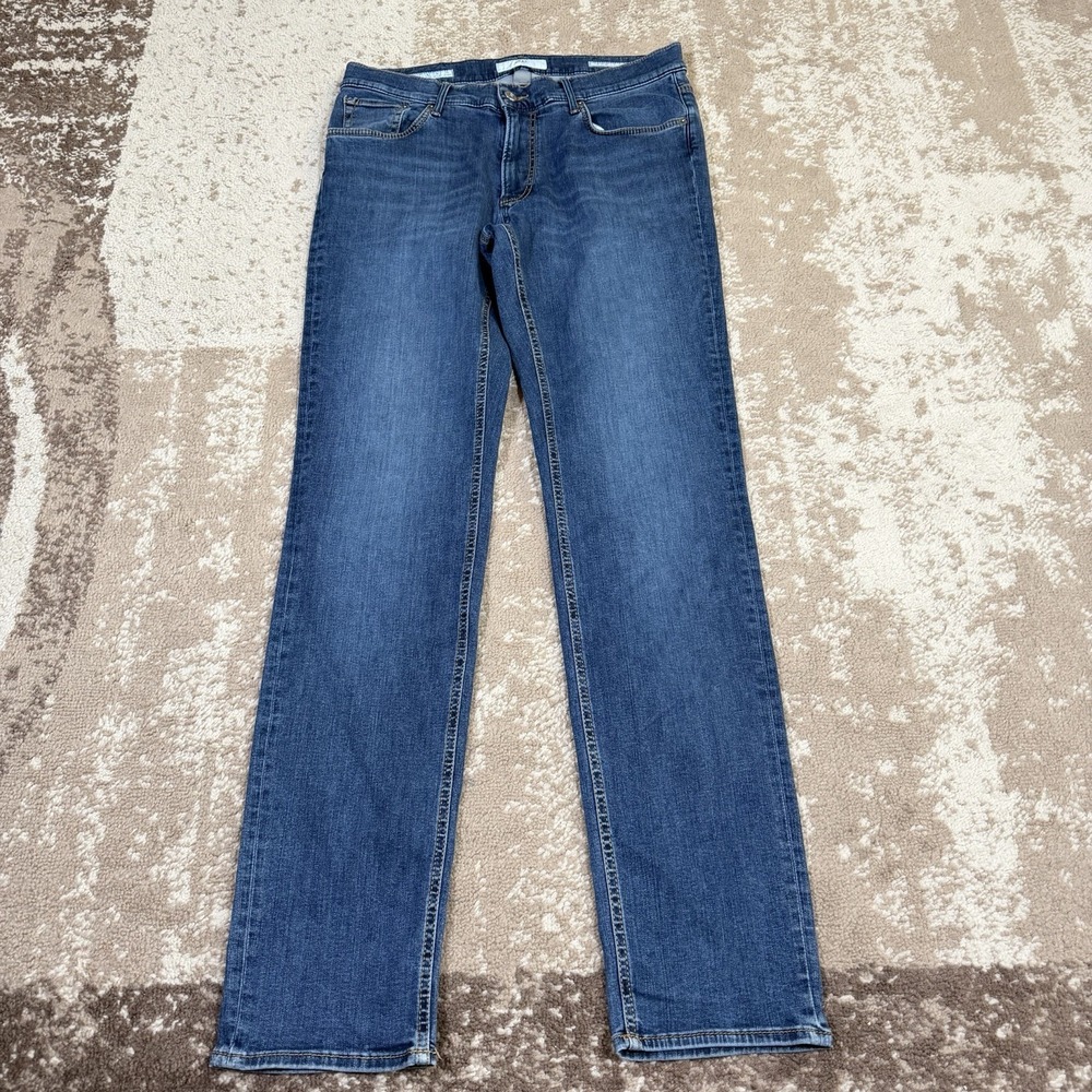 Brax Pants Men's 34x34 Blue Chuck Hi-Flex Preppy Stretch Modern Fit 5 Pocket
